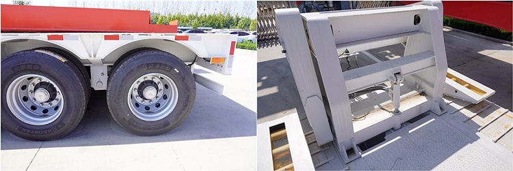 Tri Axle 60ton Detachable Gooseneck Trailer for Sale in Zambia
