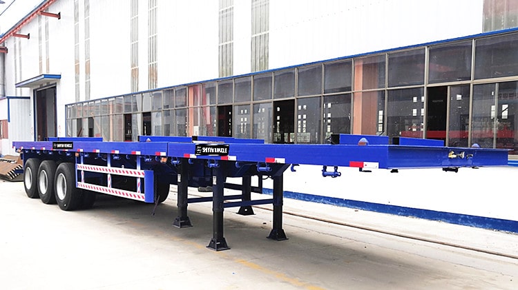 3 Axle Extendable Flatbed Trailer for Sale - Shiyun Vehicle