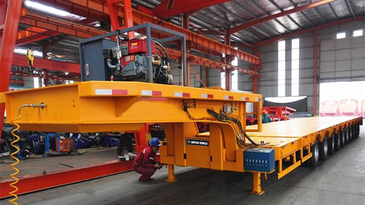 10 Axle Extendable Windmill Blade Trailer for Sale - Shiyun Vehicle